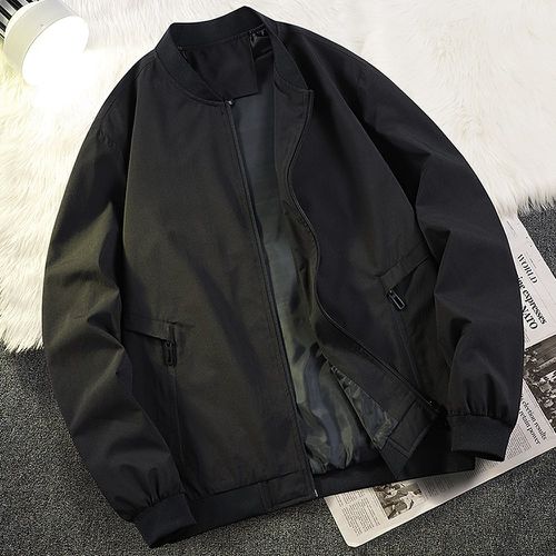 Homme Bomber zippé - SHEIN - Modalova