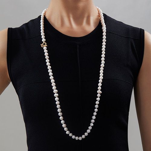 Collier à perles à boucle ot à perle naturelle - SHEIN - Modalova