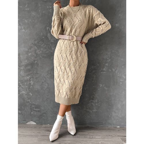 Robe pull en maille (sans ceinture) - SHEIN - Modalova