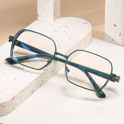 Lunettes de vue anti-lumière bleue à montures géométriques - SHEIN - Modalova