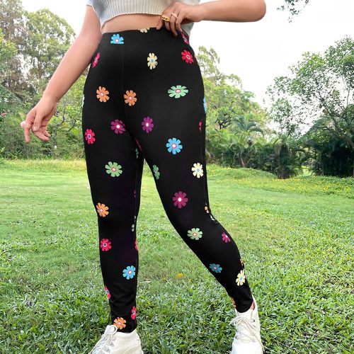 Legging à imprimé floral - SHEIN - Modalova