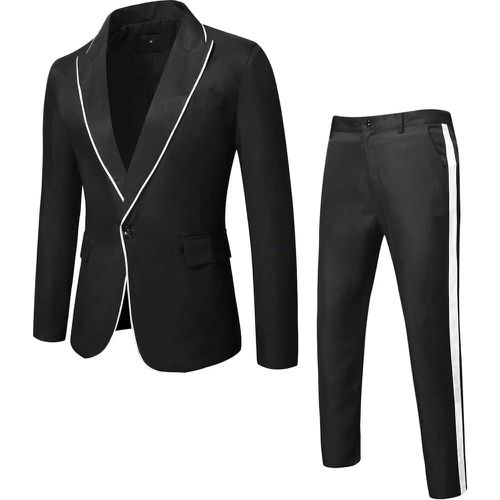 Blazer à bouton & Pantalon de costume - SHEIN - Modalova