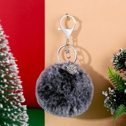 Porte-clés Noël flocon de neige & breloque pompon - SHEIN - Modalova