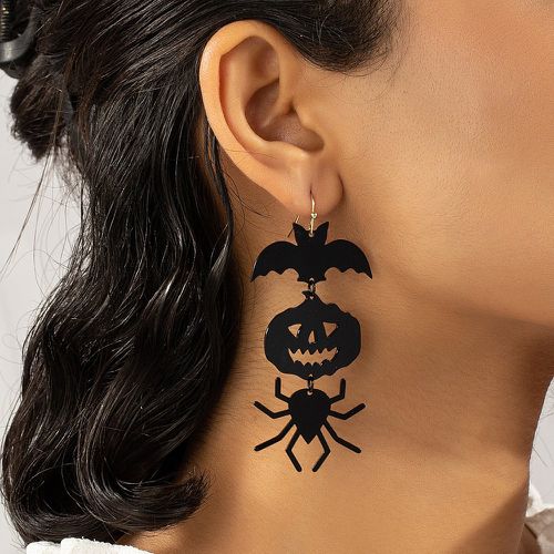 Pendants d'oreilles halloween avec citrouille et araignée - SHEIN - Modalova