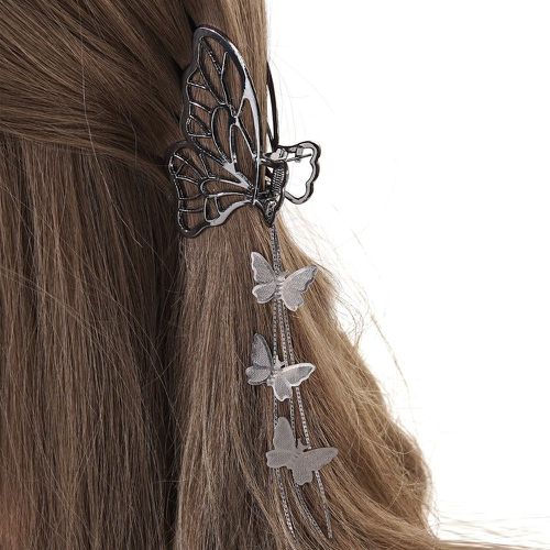 Griffe à cheveux à franges en métal design papillon - SHEIN - Modalova