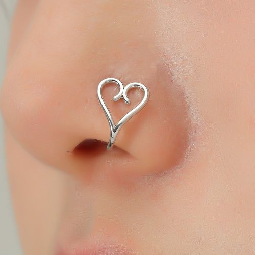 Piercing à nez à détail cœur - SHEIN - Modalova