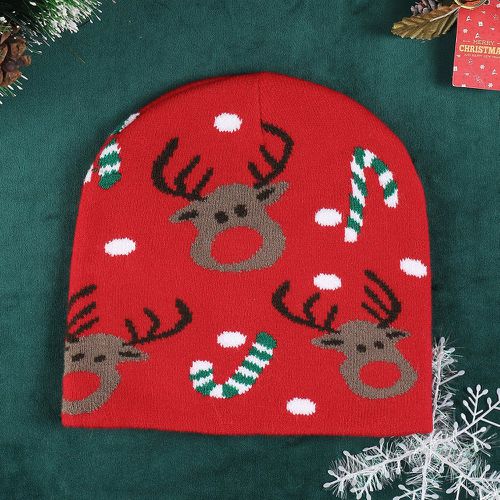 Bonnet Noël cerf & béquille motif - SHEIN - Modalova