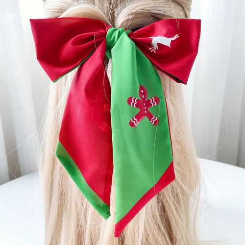 Bandeau pour cheveux Noël bonhomme en pain d'épice & à imprimé wapiti - SHEIN - Modalova