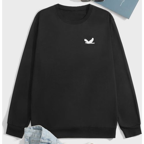 Sweat-shirt à imprimé oiseaux - SHEIN - Modalova