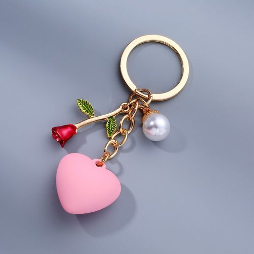 Porte-clés cœur & à fleur - SHEIN - Modalova