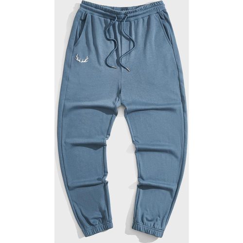 Pantalon de survêtement à imprimé bois à cordon - SHEIN - Modalova