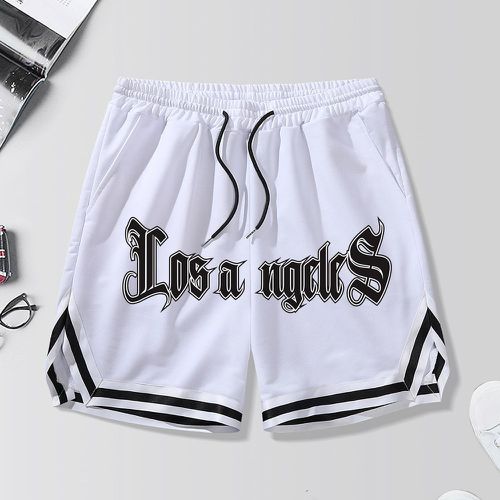 Shorts Cordon BCBG Lettres Rayé - SHEIN - Modalova