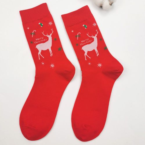 Chaussettes Noël à motif de cerf - SHEIN - Modalova