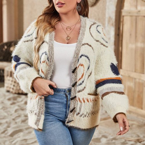 Cardigan avec motif graphique - SHEIN - Modalova