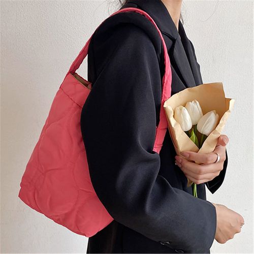 Sac seau matelassé mini rose fluo - SHEIN - Modalova