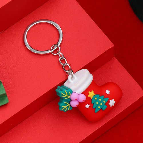 Porte-clés chaussette de Noël breloque - SHEIN - Modalova