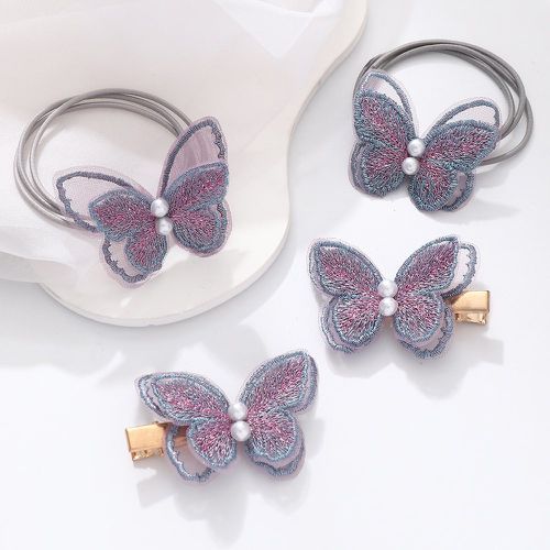 Pièces Set d'accessoires pour cheveux papillon & à fausse perle - SHEIN - Modalova
