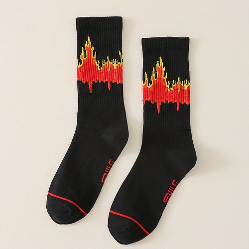 Chaussettes à motif de flamme - SHEIN - Modalova