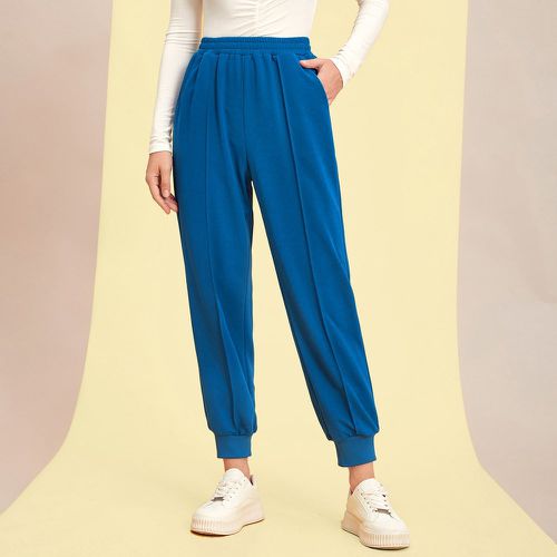 Pantalon de survêtement taille élastique à poche - SHEIN - Modalova