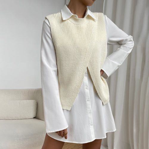 Pull sans manches ourlet tulipe (sans blouse) - SHEIN - Modalova