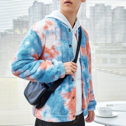 Bomber tie dye en tissu duveteux - SHEIN - Modalova