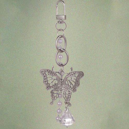 Breloque de sac à design papillon à fausses perles - SHEIN - Modalova