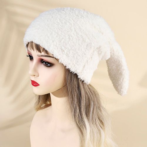 Chapeau oreille de lapin en tissu duveteux - SHEIN - Modalova