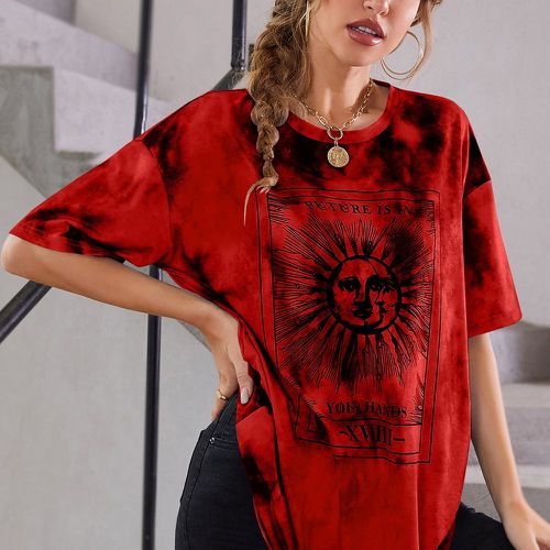 T-shirt oversize tie dye - SHEIN - Modalova