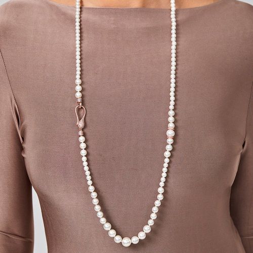 Collier à perles zircone cubique à fausse perle - SHEIN - Modalova