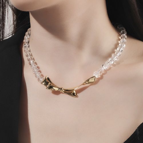 Collier à perles à nœud breloque - SHEIN - Modalova