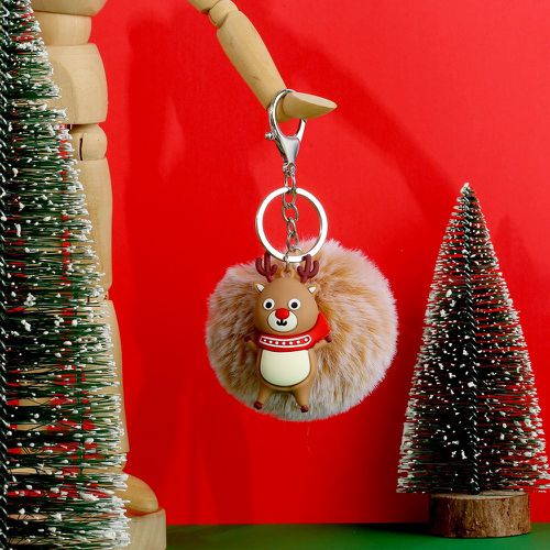 Porte-clés renne de Noël & breloque pompon - SHEIN - Modalova