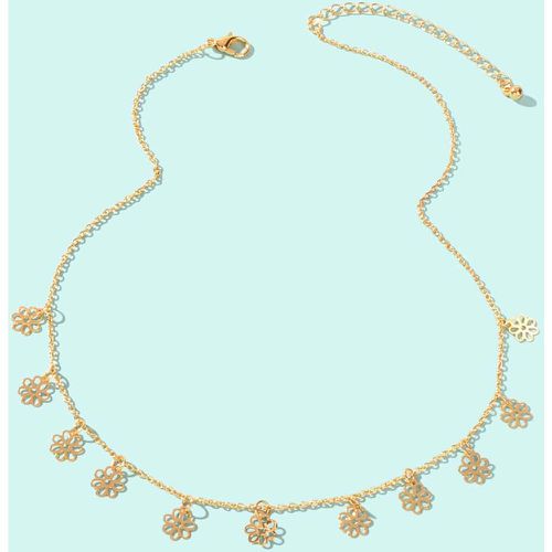 Collier avec pendentif fleur - SHEIN - Modalova