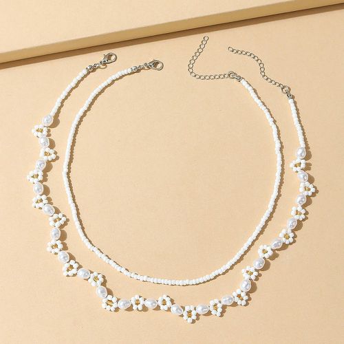 Pièces Collier à perles à fausse perle - SHEIN - Modalova