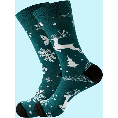 Chaussettes Noël cerf & à motif flocon de neige - SHEIN - Modalova