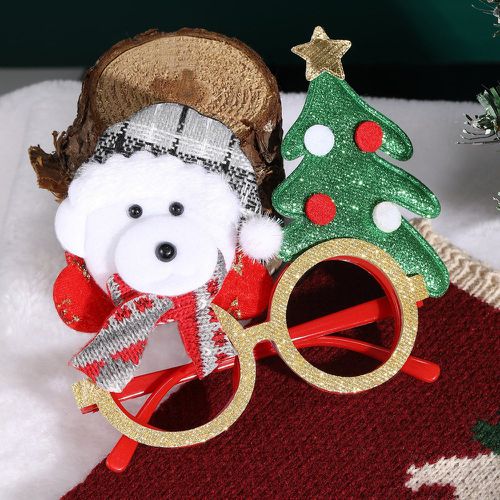 Cadre de lunettes à détail arbre de Noël & bonhomme de neige - SHEIN - Modalova