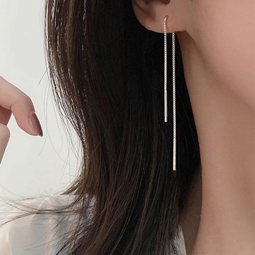 Boucles d'oreilles enfileur minimaliste - SHEIN - Modalova