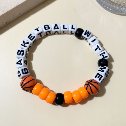 Bracelet perlé à lettres basket-ball - SHEIN - Modalova
