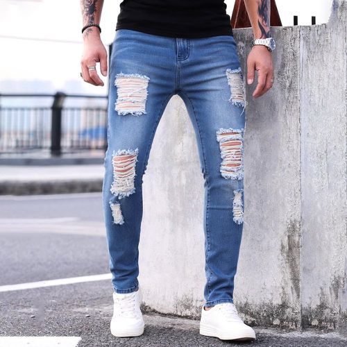 Homme Jean skinny déchiré - SHEIN - Modalova