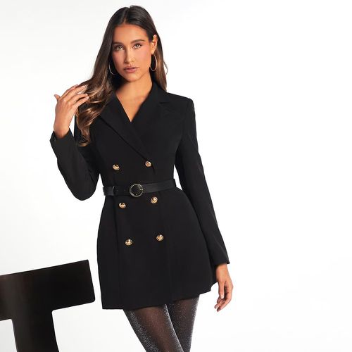 Robe blazer à bouton (sans ceinture) - SHEIN - Modalova