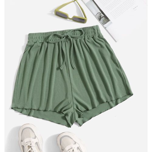 Short unicolore avec nœud - SHEIN - Modalova
