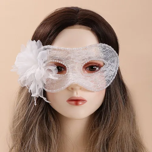 Fleur & à fausse perle Costume Masque de sommeil - SHEIN - Modalova