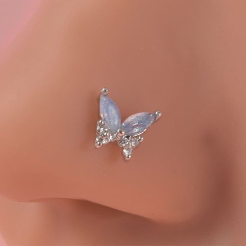 Piercing pour nez papillon à zircone cubique - SHEIN - Modalova