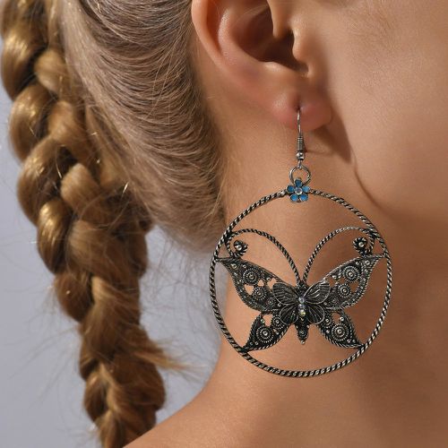 Pendants d'oreilles papillon et fleur - SHEIN - Modalova