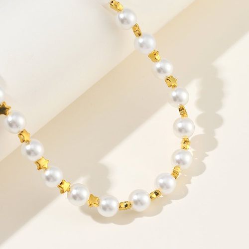 Collier à perles fausse perle & à détail étoile - SHEIN - Modalova
