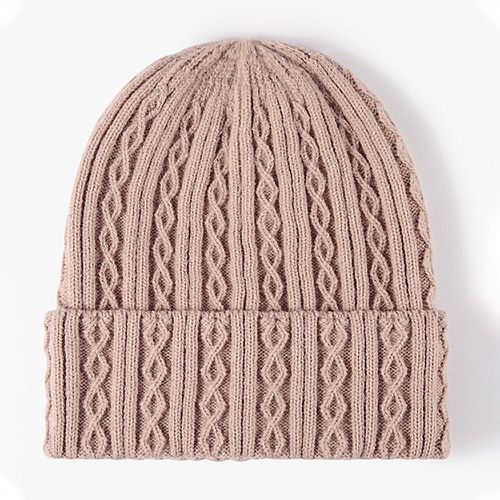 Bonnet en tricot unicolore - SHEIN - Modalova