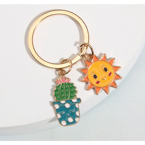 Porte-clés à breloque cactus et soleil - SHEIN - Modalova