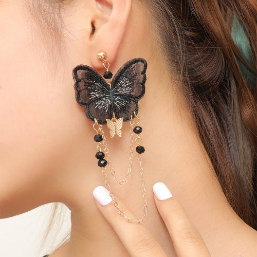 Pendants d'oreilles à perles papillon - SHEIN - Modalova