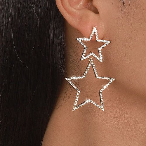 Pendants d'oreilles à strass étoile - SHEIN - Modalova