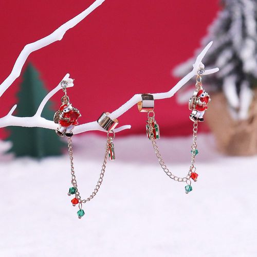 Boucles d'oreilles père Noël & cadeau à chaîne - SHEIN - Modalova