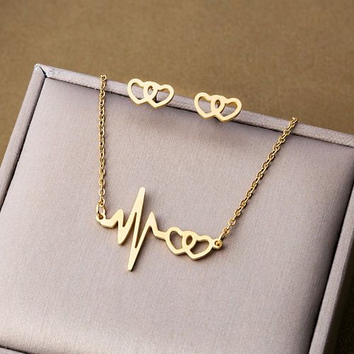 Pièces Ensemble de bijoux de décoration en forme de battement de coeur pour la Saint-Valentin, la Mère, la Fête des Mères, Cadeau - SHEIN - Modalova